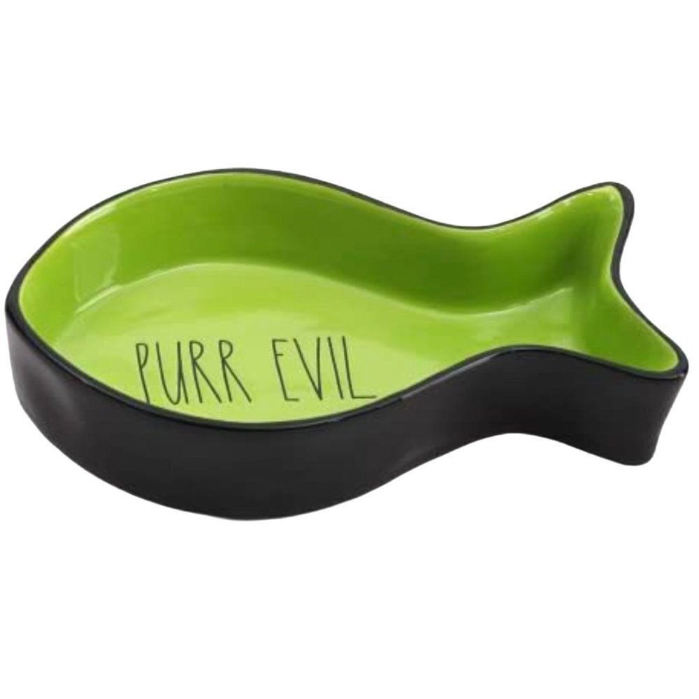 Rae dunn purr evil kitty ceramic halloween food dish